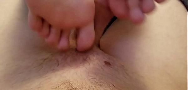  footjob with lotion from girlfriend